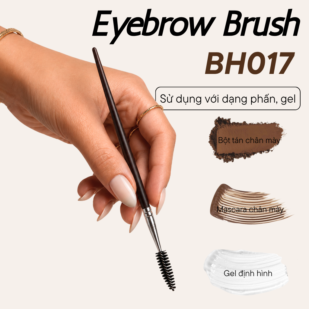 Cọ Chải Chân Mày Xoắn Ốc & Chải Mi Bh Cosmetics Eyebrow Brush BH017